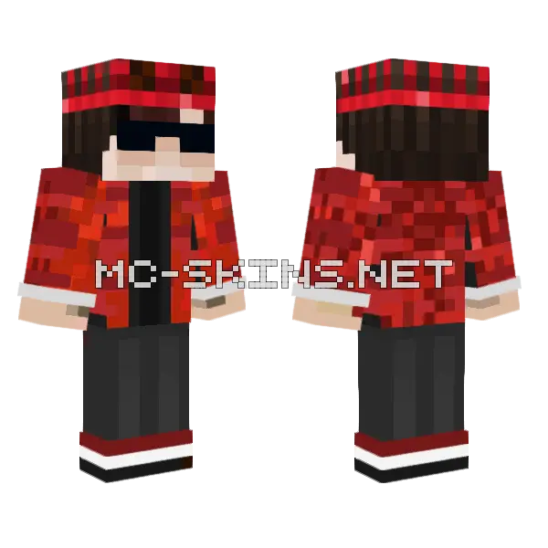 Red Samurai Outfit, front and back