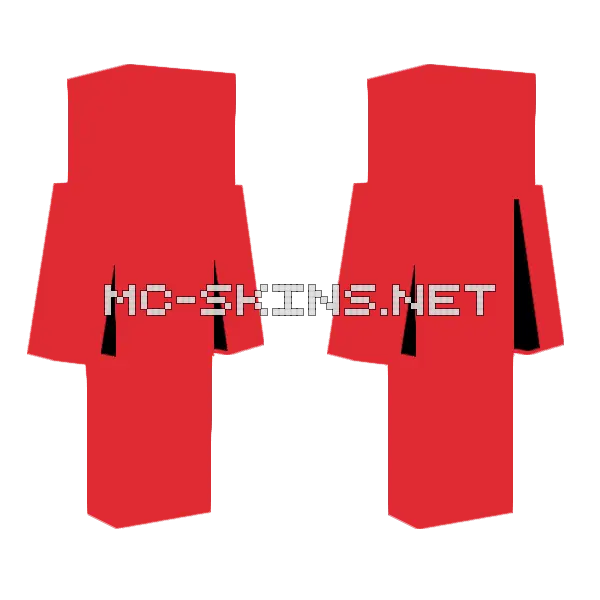 Red Simple Outfit, front and back