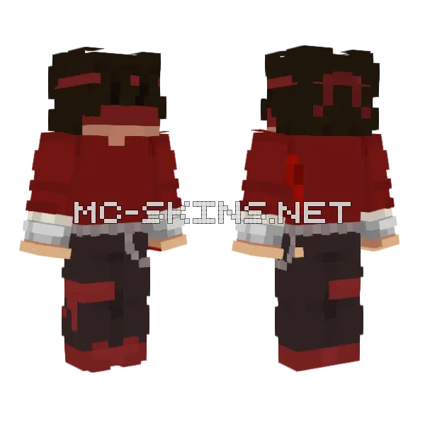 Red Skin Minecraft skin, front and back
