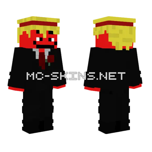 Red Sombrero Boy Minecraft skin, front and back