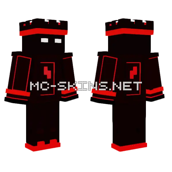 Red Spark 3 1 Minecraft skin, front and back