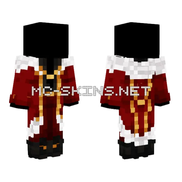 Red Suit Minecraft skin, front and back