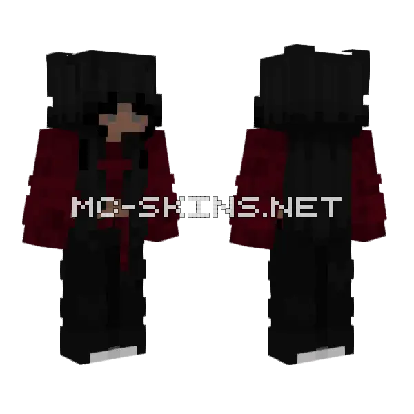 Red Suit Minecraft skin, front and back