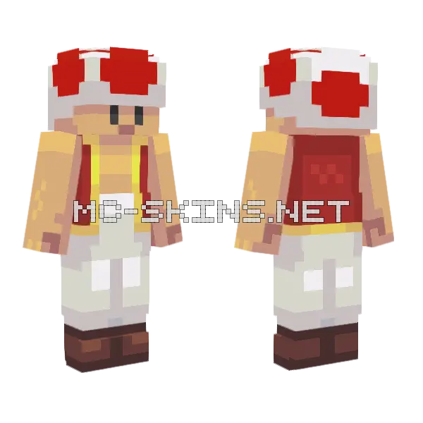 Red Toad Hat, front and back