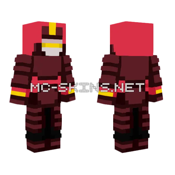 Red Train Skin Minecraft skin, front and back