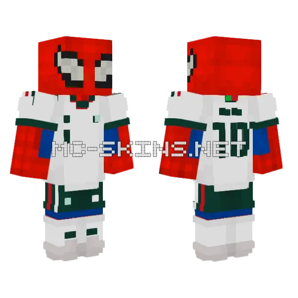 Red Spider Suit, front and back