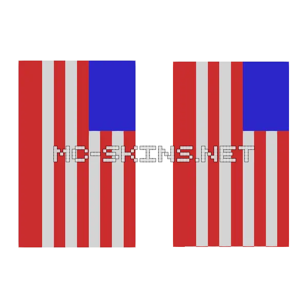 Red White Blue Stripes cape, outside and lining