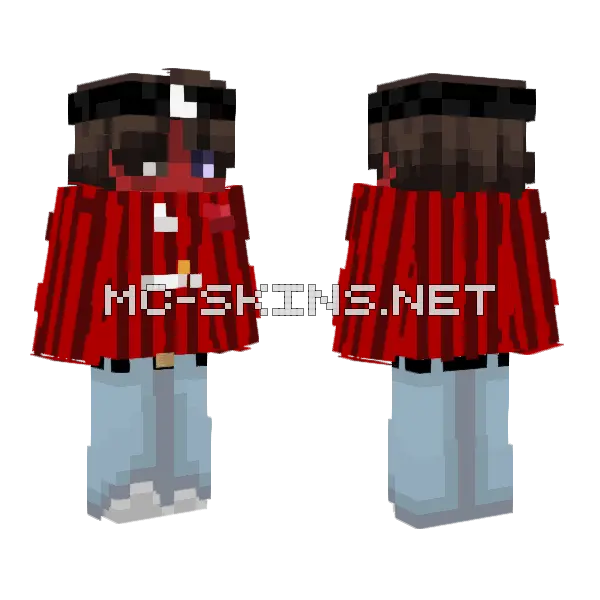 Redvexdragon Skin Minecraft skin, front and back