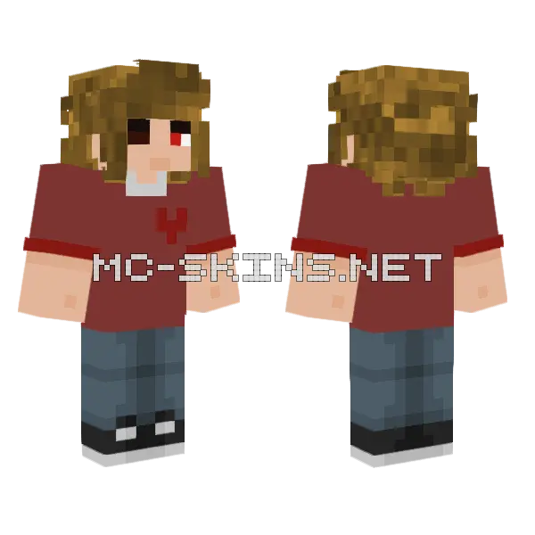 Reeed Life Minecraft skin, front and back