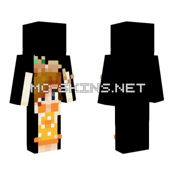Reeses Pieces Puffball Minecraft skin, front and back