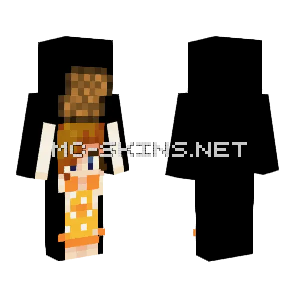 Reesespeices Holding Reeses Puff Minecraft skin, front and back