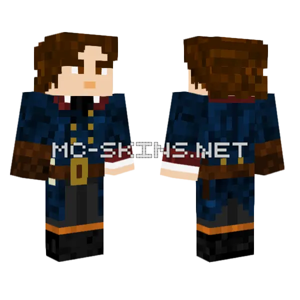 Regency Era Adventurer Minecraft skin, front and back