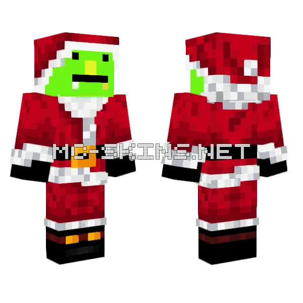 Reggie Grinch Minecraft skin, front and back