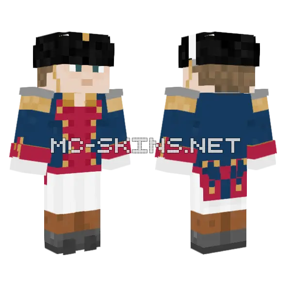 Reggimento di Granatieri a Piedi Maggiore Minecraft skin, front and back