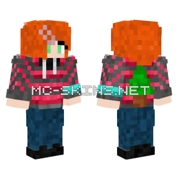 Regulus Corp Darkness Holiday Minecraft skin, front and back