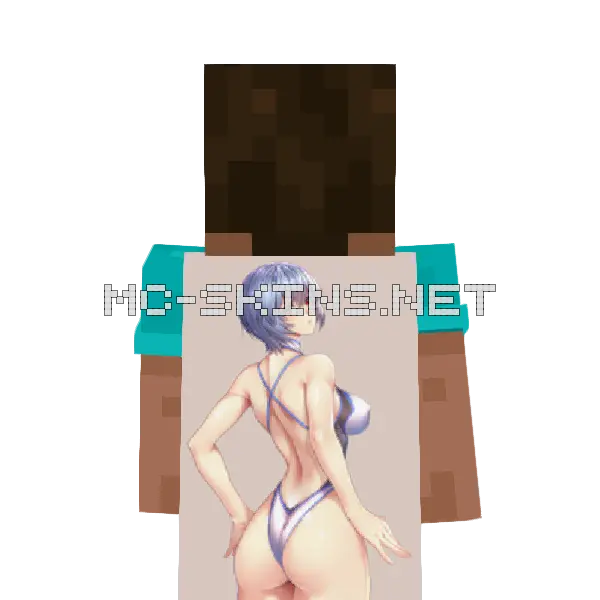 Rei Ayanami Swimsuit cape, outside and lining