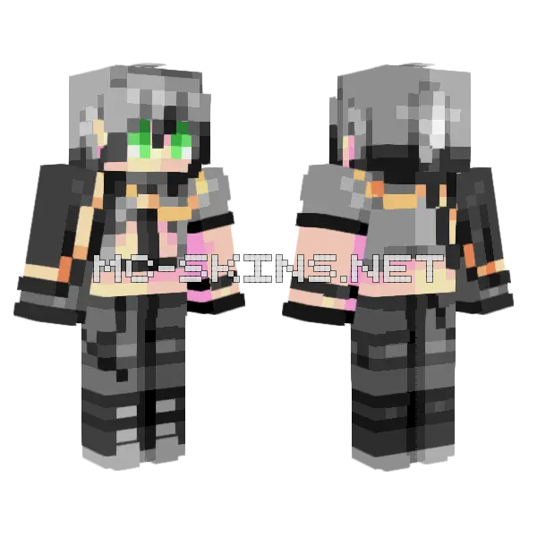 Rei Nucarnival Minecraft skin, front and back