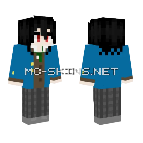 Rei Sakuma Minecraft skin, front and back