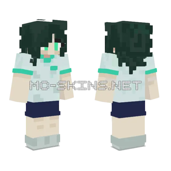 Reincarnation Apple Minecraft skin, front and back
