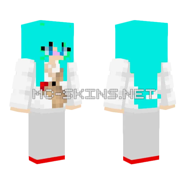 Reindeer Christmas Skin Minecraft skin, front and back