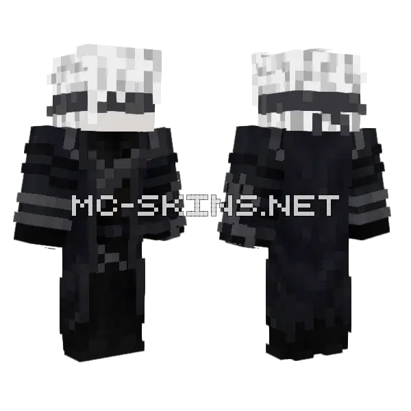 Reliving Shadow Slave Minecraft skin, front and back