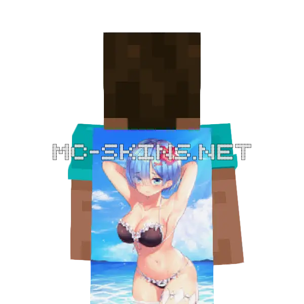 Rem Bikini cape, outside and lining