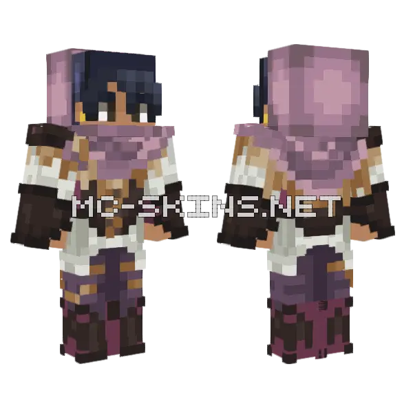 Remade OC 5 Minecraft skin, front and back