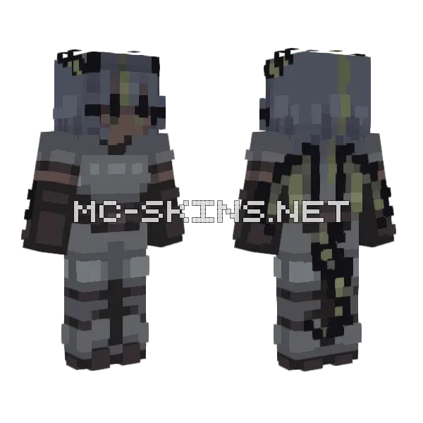 Remake Again Old OC Minecraft skin, front and back