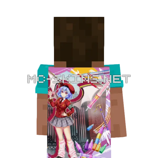 Remilia Scarlet School Uniform cape, outside and lining
