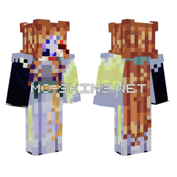 Ren Doomed OC Minecraft skin, front and back