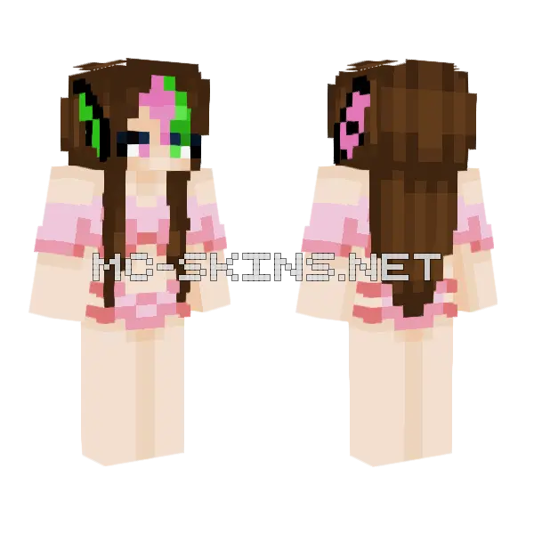 Ren In Bathing Suit Minecraft skin, front and back
