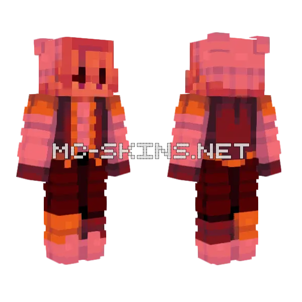 Rene School Minecraft skin, front and back