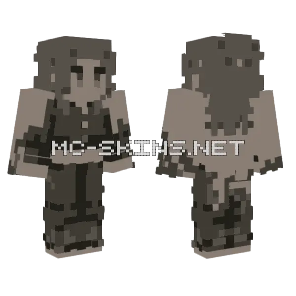 Rengoku Statue Minecraft skin, front and back