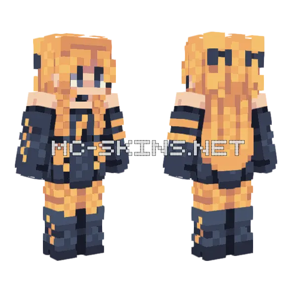 Rent Storm Clouds Minecraft skin, front and back