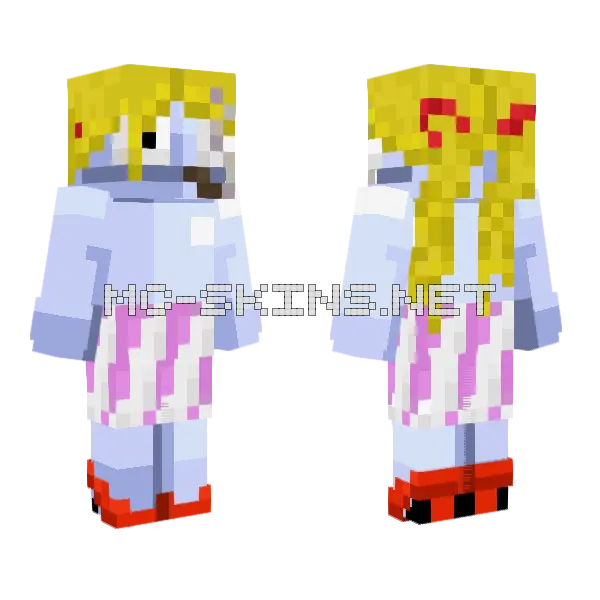 Repo White Skin Minecraft skin, front and back