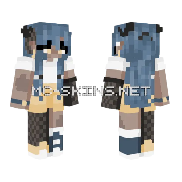 Reshade Contest Okaylee Minecraft skin, front and back