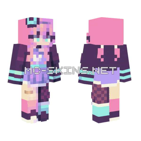 Reshade Reminder Minecraft skin, front and back