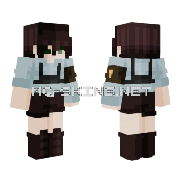Resistance Is Futile Half Life OC Minecraft skin, front and back