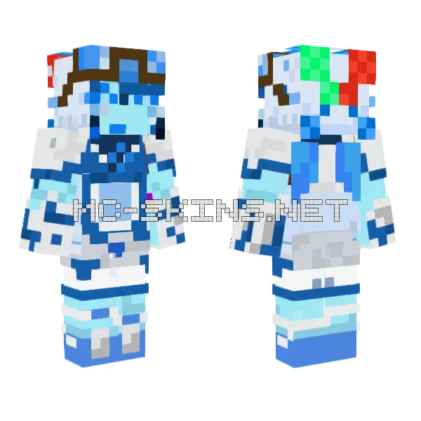 Resistance Mini Minecraft skin, front and back