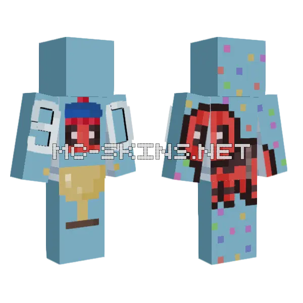 Results 900 Contest 1 Minecraft skin, front and back