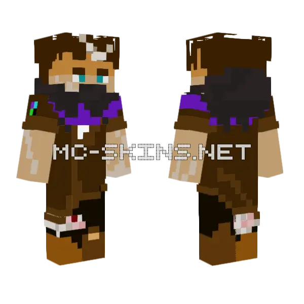 Resurrected Boy Minecraft skin, front and back