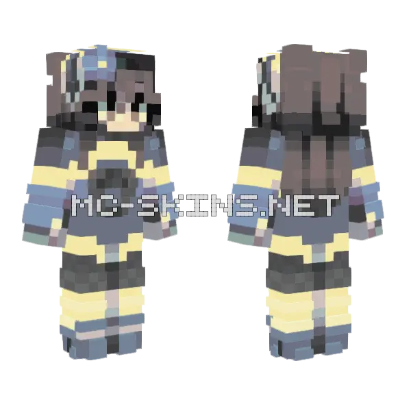 Resurrection Boy Minecraft skin, front and back