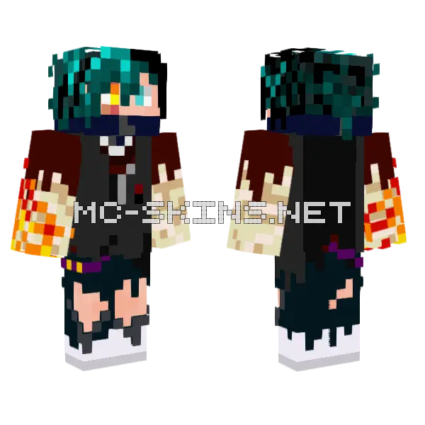 Return Beyond Minecraft skin, front and back