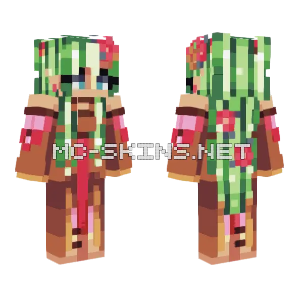 Reunited Whalecorn RCE Minecraft skin, front and back