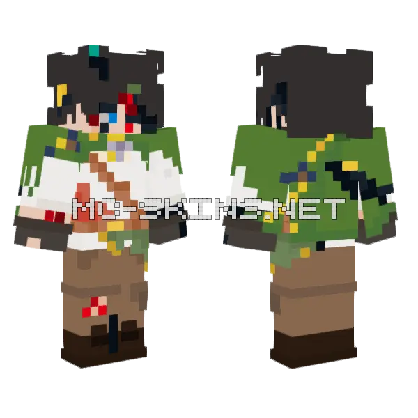 Revenge Skin Minecraft skin, front and back