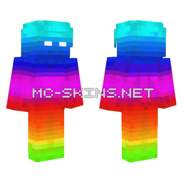 Reverse Brine Minecraft skin, front and back