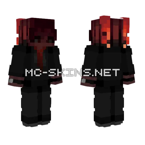 Revised Asche Minecraft skin, front and back