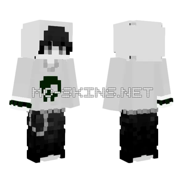 Rewekko Minecraft skin, front and back