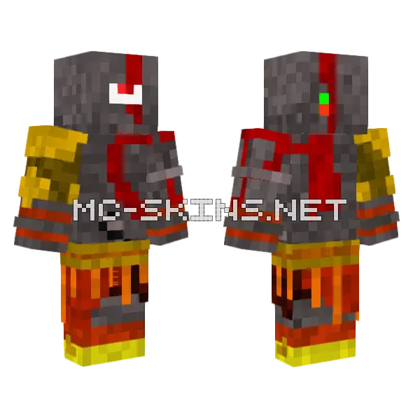 Rex Kratos Minecraft skin, front and back
