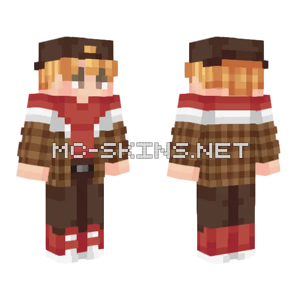 Rex SF58 Minecraft skin, front and back